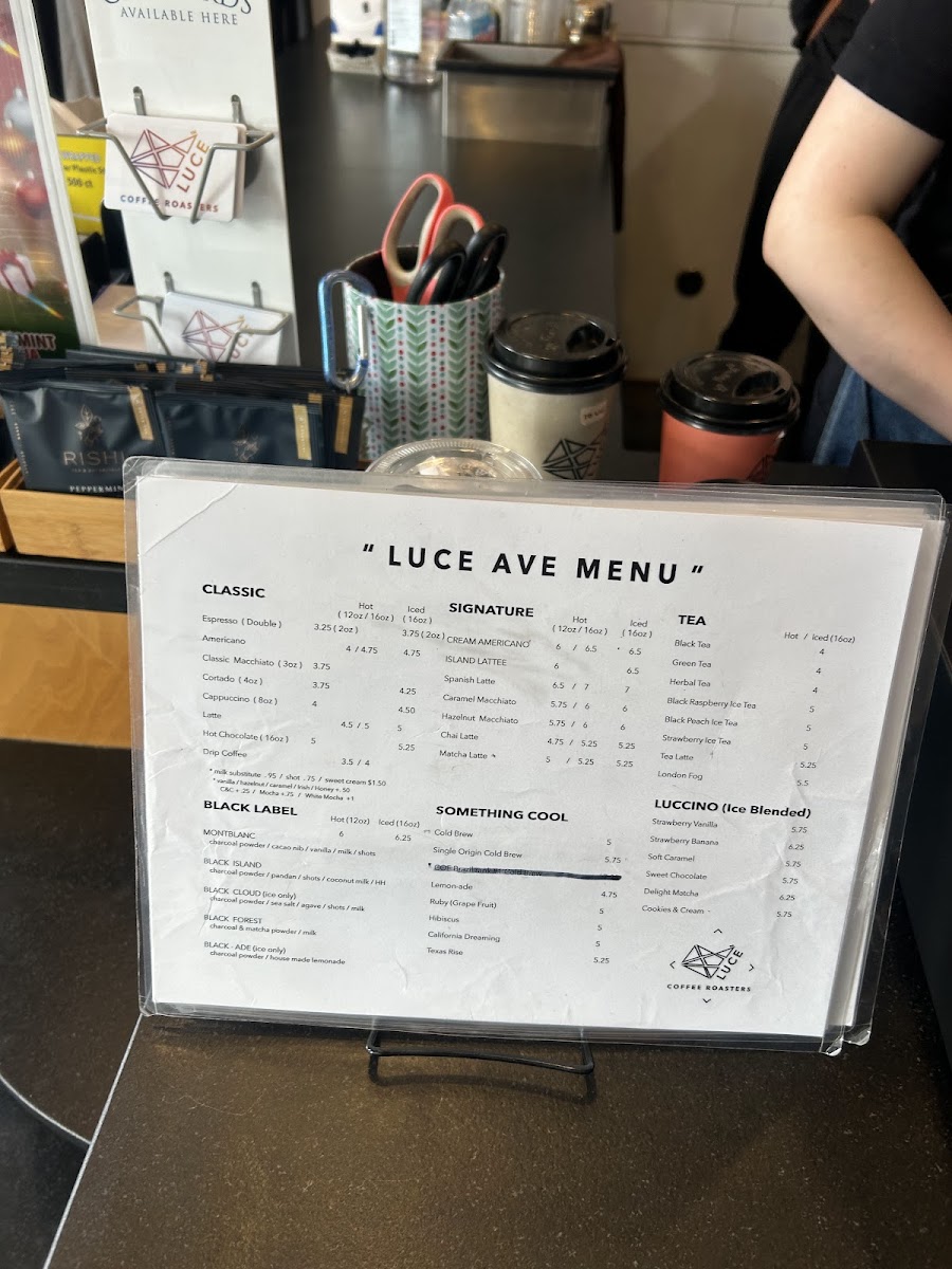 Luce Coffee Roasters Menu - Image 5