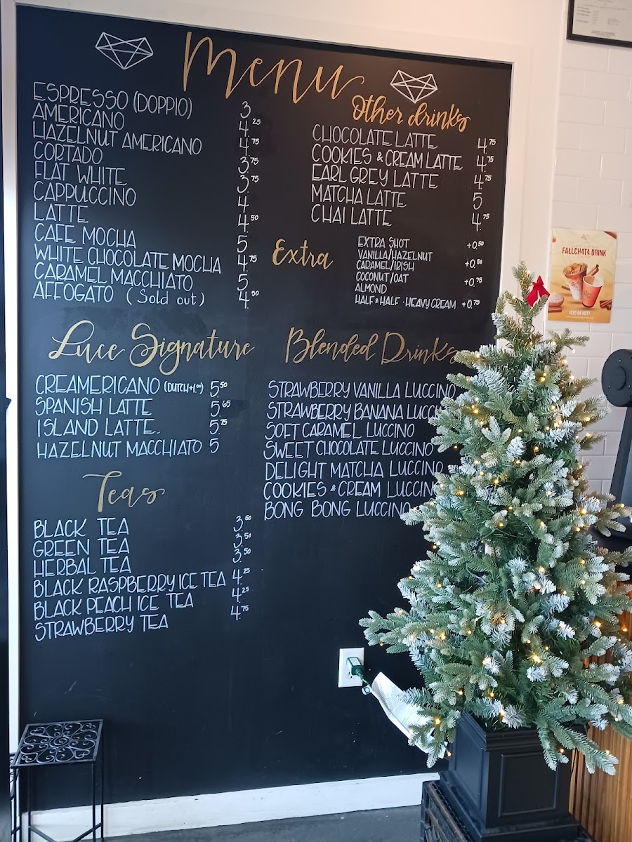 Luce Coffee Roasters Menu - Image 6